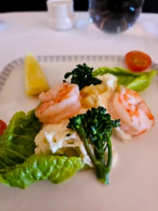 Singapor Airlines Business Class salat