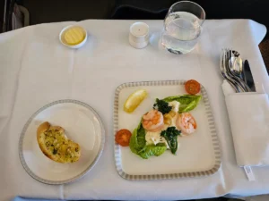 Singapor Airlines Business Class tisch