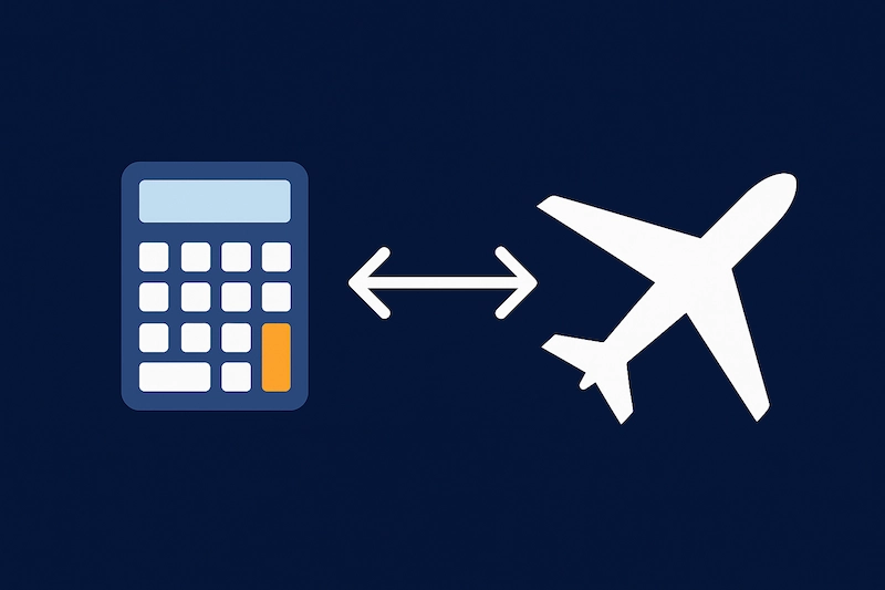 Meilenrechner - Punkte in Meilen umwandeln